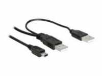 Delock USB-Verlängerungskabel USB M bis Mini-USB Typ B M 1 m Schwarz (82447)