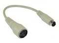 InLine Tastaturadapter PS/2 M bis DIN 5-polig W 10 cm geformt beige (39340)