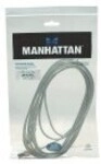 Manhattan USB-Kabel USB M bis Typ B M 2.0 5 m Silber (345408)