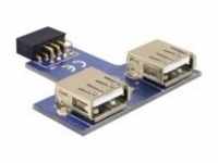 Delock USB Pinheader USB-Adapter 9 pin 2.0 header W bis W (41824)