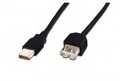 Assmann USB-Verl&auml;ngerungskabel USB M bis W 2.0 5 m Schwarz (AK-300202-050-S)