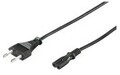 Goobay Stromkabel Eurostecker auf Euro 8 Kabel Strom/Netzteil 3 m 2-polig Schwarz