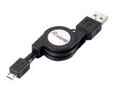 equip USB A/micro-USB B 2.0 1.0m 1m A Micro-USB B Schwarz Kabel Retractable Cable A/M