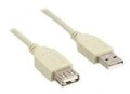 InLine USB-Verl&auml;ngerungskabel USB M bis W 30 cm beige (34633)