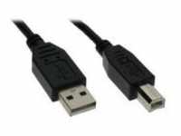 InLine USB-Kabel USB M bis Typ B M 50 cm Schwarz (34550X)