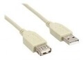 InLine USB-Verl&auml;ngerungskabel USB M bis W 1 m beige (34610X)