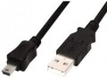 Assmann DIGITUS USB-Kabel USB M bis Mini-USB Typ B M 2.0 1.8 m geformt Schwarz