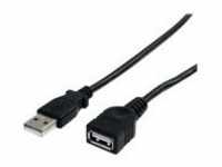 StarTech.com 3 ft Black USB 2.0 Extension Cable A to A M/F USB-Verlängerungskabel M