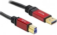 DeLock 82758, Delock Premium USB-Kabel USB Type A M bis B M 3.0 3 m Schwarz (82758)