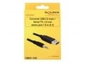 Delock Converter USB 2.0 > Serial-TTL 3.5 mm stereo jack 5 V Serieller Adapter