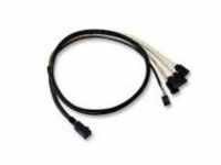 BROADCOM SATA- / SAS-Kabel mit Sidebands SAS 12Gbit/s 4-Lane 4x Mini HD SFF-8643 M