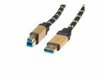 ROLINE Gold USB-Kabel USB Typ A M bis Type B M 3.0 3 m (11.02.8903)