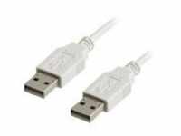 VALUE USB-Kabel USB M bis M 2.0 1.8 m geformt weiß (11.99.8919)