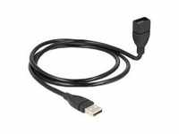 Delock ShapeCable USB-Verlängerungskabel USB W bis M 1 m Schwarz (83500)