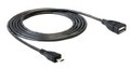 DeLock 83183, Delock USB-Kabel Micro-USB Typ B M bis USB W 2.0 OTG 50 cm (83183)