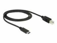 Delock USB cable Typ C M bis Type B M 3.1 1 m Schwarz (83601)
