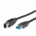 ROLINE USB-Kabel USB Typ A M bis Type B M 3.0 1.8 m Schwarz (11.02.8870)