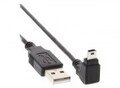 InLine USB-Kabel Mini-USB Typ B M bis USB M 2 m 90&deg; Stecker Schwarz (34220)
