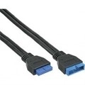 InLine USB-Verl&auml;ngerungskabel 19-poliger USB 3.0 Kopf M bis W 35 cm (33448I)