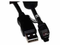 DIGITUS 1m USB 2.0 A Mini-USB B Schwarz Kabel male/mini B male schwarz