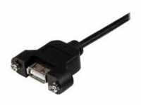 StarTech.com 3 ft Panel Mount USB Cable A to A F/M USB-Verlängerungskabel W...