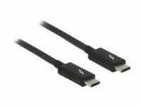 Delock Thunderbolt-Kabel USB Typ C M bis C M 20 V 5 A 1 m 4K Unterstützung Schwarz