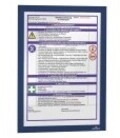 Durable DURAFRAME Dokumentenhalterung f&uuml;r A4 doppelseitig dunkelblau Packung mit 2