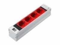 Rittal PSM Plus Steckdosenleiste Plug-In-Modul Ausgangsbuchsen: 4 CEE 7/4 Rot