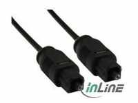 InLine Digitales Audio-Kabel optisch TOSLINK M bis M 1 m Glasfaser Schwarz...