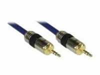 InLine Premium Audiokabel Stereo Mini-Klinkenstecker M bis M 20 m Doppelisolierung