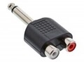 InLine Audio-Adapter RCA W bis Mono-Stecker M Schwarz (99339)