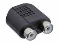 InLine Audio-Adapter Stereo Mini-Klinkenstecker W bis RCA x 2 W Schwarz (99346)