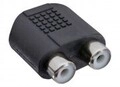 InLine Audio-Adapter Stereo Mini-Klinkenstecker W bis RCA x 2 W Schwarz (99346)