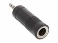 InLine Audio-Adapter Stereo-Stecker W bis Mini-Phone Stereo 3,5 mm S Schwarz...
