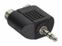 InLine Audio-Adapter RCA x 2 W bis Stereo Mini-Klinkenstecker M Schwarz (99302)