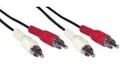 InLine Audio-Splitter RCA x 2 M bis x 2 M 2 m Schwarz (89933)