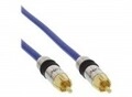 InLine Premium Audiokabel RCA M bis M 2 m doppelt abgeschirmtes Koaxialkabel...
