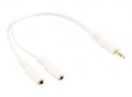 InLine Audio-Splitter Stereo Mini-Klinkenstecker W bis M 10 cm wei&szlig; (99300G)