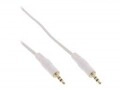 InLine Audiokabel Mini-Phone Stereo 3,5 mm M bis M 3 m wei&szlig; (99938W)