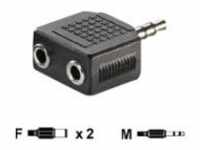 VALUE Audio-Splitter stereo mini jack W bis M Schwarz (11.99.4440)