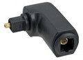 InLine Digitaler Audioadapter optisch TOSLINK W bis S Schwarz 90&deg; Stecker (89900B)