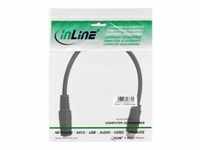 InLine Audio-Adapter Stereo Mini-Klinkenstecker W bis W 20 cm Schwarz (99303I)