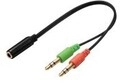 SANDBERG Headset Converter Headsetadapter mini-phone stereo 3.5 mm m&auml;nnlich zu