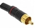 InLine Audio-Stecker RCA M Schwarz Cinch (99110Q)