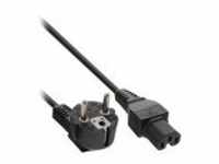 InLine Stromkabel IEC 60320 C15 bis CEE 7/7 M 5 m Schwarz (16810F)