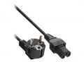 InLine Stromkabel IEC 60320 C15 bis CEE 7/7 M 5 m Schwarz (16810F)
