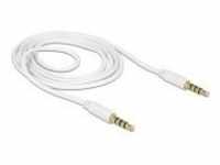 Delock Headset-Kabel 4-poliger Mini-Stecker M bis M 1 m weiß (83440)