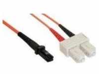 InLine Patch-Kabel MT-RJ M bis SC M 3 m Glasfaser 50/125 Mikrometer OM2 halogenfrei