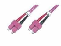 DIGITUS Professional Patch-Kabel SC multi-mode M bis M 2 m Glasfaser 50/125