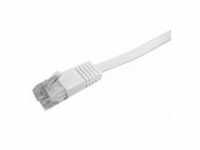 LogiLink CAT5e UTP 5m Cat5e U/UTP Weiß Netzwerkkabel Flat Patch Cable AWG 30 white